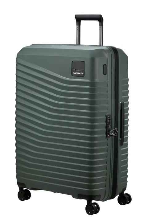 Samsonite Intuo - Spinner L, valigia espandibile, 75 cm, 105/115 L, taglia (Olive Green)