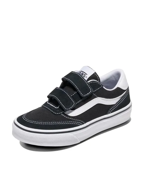 Vans Brooklyn, Scarpe da Ginnastica Unisex - Bambini e Ragazzi, BA2 - Suede/Canvas Black/White, 16 EU