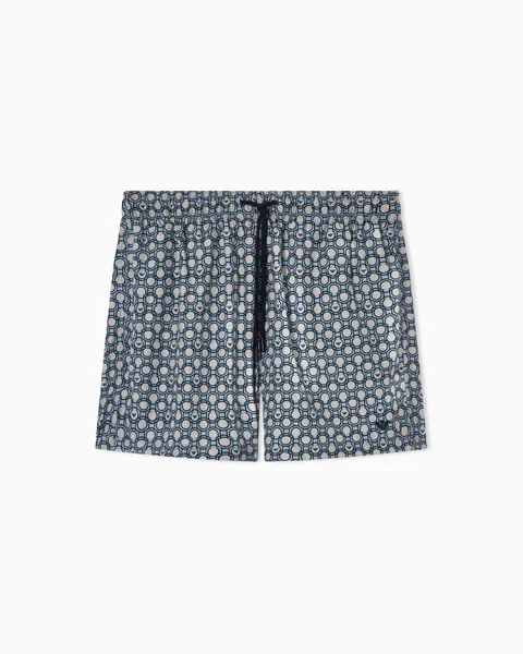 Emporio Armani Boxer Uomo Fantasia Blu M