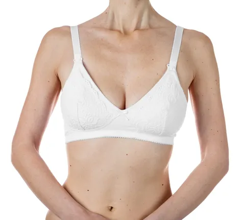 Chicco Reggiseno Allattamento in Cotone, Taglia 6C, Bianco
