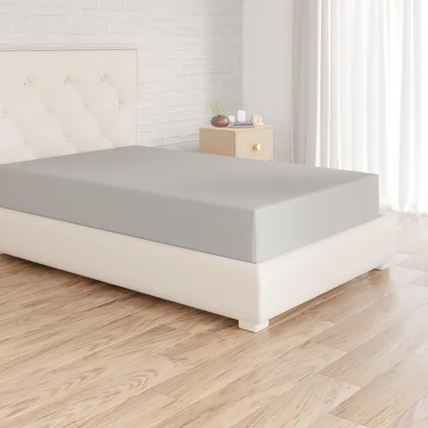 Amazon Basics Lenzuolo con angoli Piazze Francese, 140 x 200 x 30 cm, in 100% Microfibra