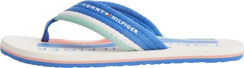 Tommy Hilfiger Patch Print Hifiger Beach Sandal Fm0fm05903, Infradito Uomo, Blue (Blue Spell), 45.5 EU