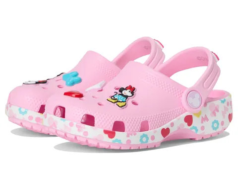 Crocs Mickey Friends Minnie Classic Clog T, Zoccoli Unisex - Bambini e Ragazzi