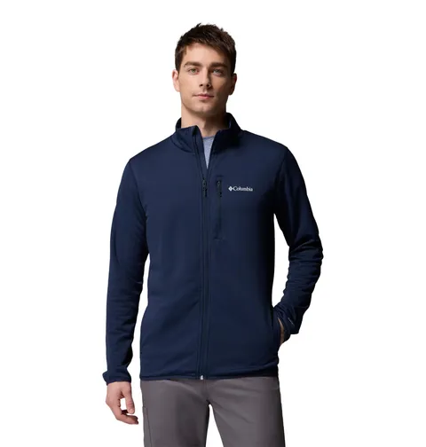 Columbia Essential Hike Grid Giacca in pile con zip integrale da uomo, Attrezzatura