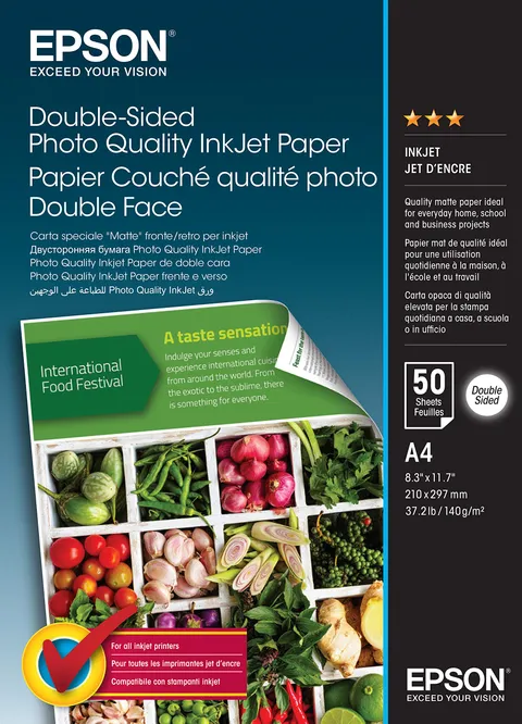 Epson Carta fotografica double-sided A4 opaca 50 fogli