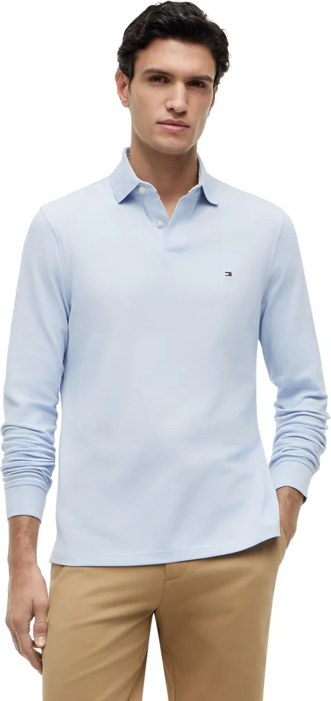 Tommy Hilfiger 1985 Regular LS Polo Mw0mw20183 L/S, Blue (Breezy Blue), XS Uomo