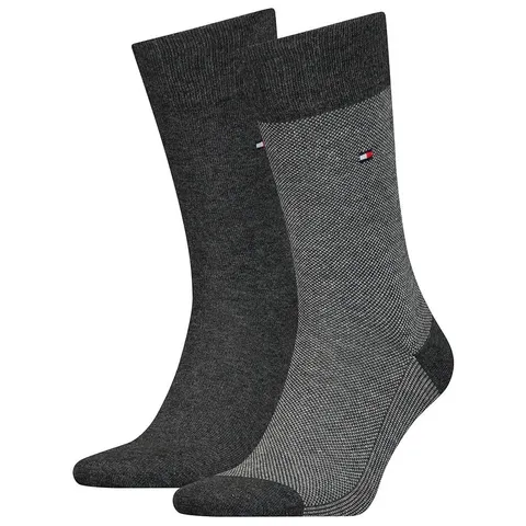 Tommy Hilfiger Classic, Calzini Uomo, Anthracit 226, 39-42 (Pacco da 2)