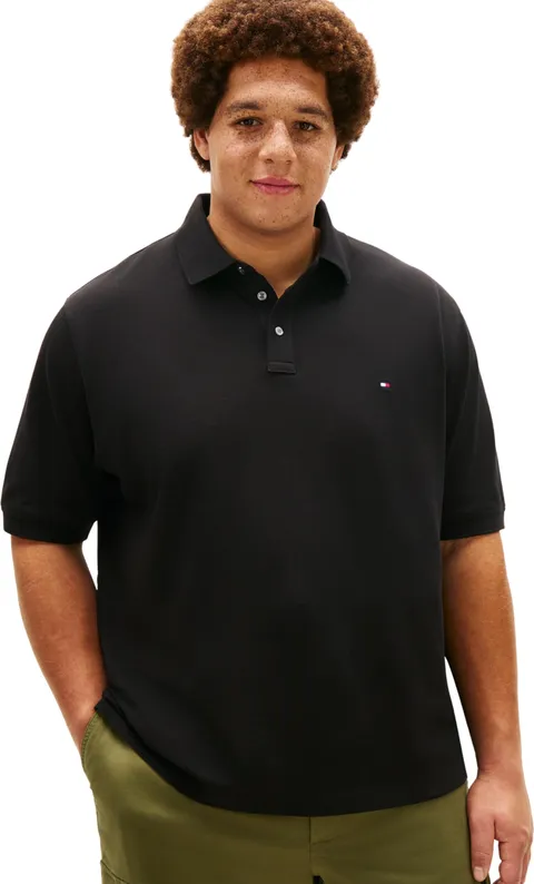 Tommy Hilfiger Polo da Uomo BT -1985 Regular -B MW0MW44073 S/S Polo, Nero, 3XL