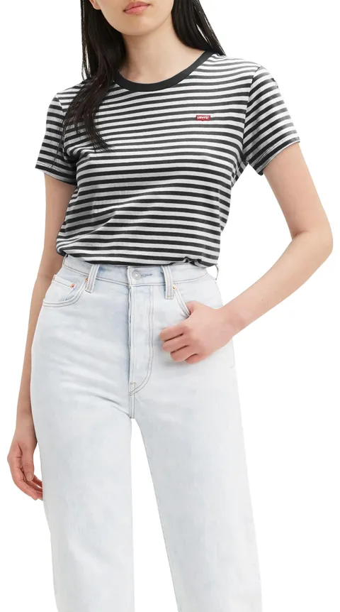 Levi's The Perfect Tee, T-Shirt Donna, Raita Stripe Caviar, XS