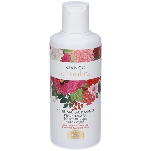 Helan, Bianco d'Ambra, Shampoo e Bagnoschiuma, Docciaschiuma Profumato con Mandorle Dolci