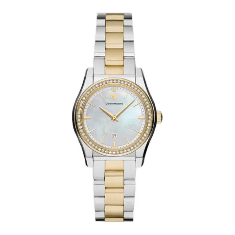 Emporio Armani Orologio da donna, movimento al quarzo 32mm con data a tre lancette e