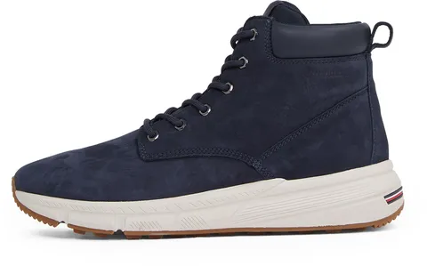 Tommy Hilfiger Uomo Stivali Bassi Light Hybrid in Pelle, Blu (Desert Sky), 40
