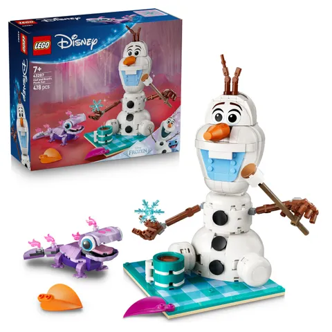 LEGO | Disney Frozen Il Divertente Picnic di Olaf e Bruni - Pupazzo di Neve Giocattolo