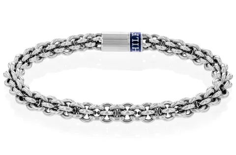 Tommy Hilfiger Jewelry Braccialetto a Catena da Uomo con Cerchi Intrecciati - 2790521