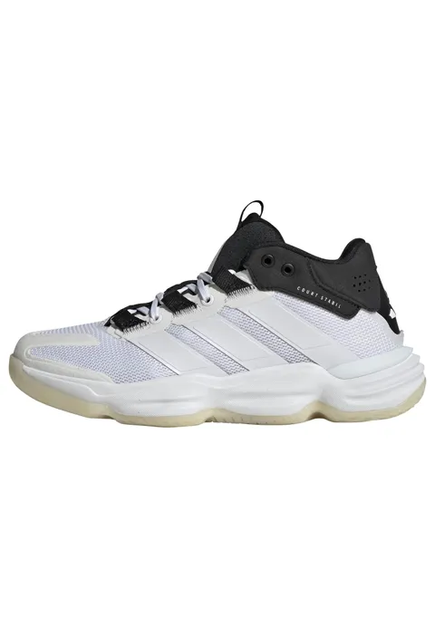 adidas Donna Courtstabil Indoor Shoes, Ftwr White/Ftwr White/Core Black, 44 EU