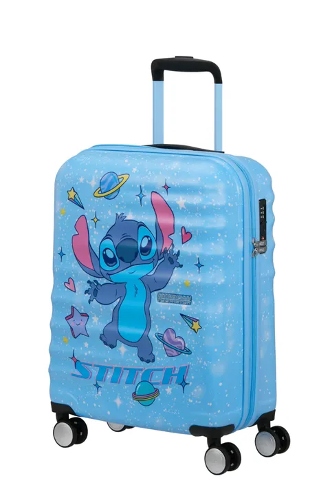 American Tourister Wavebreaker Disney - Stitch Valigia Cabina 55 cm, Valigia Rigida