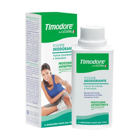 Timodore, Polvere Deodorante, Azione Assorbente e Antisudore, Risposta Ideale al Problema