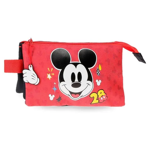 Disney Mickey Get Moving Astuccio Tripla Multicolore 22x12x5 cm Poliestere, multicolore