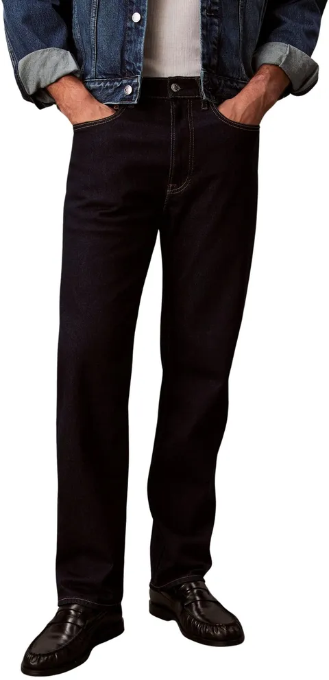 Calvin Klein Jeans da Uomo Standard Dritti CK Classic Rin LV04RF946G, Blu, 32W/32L