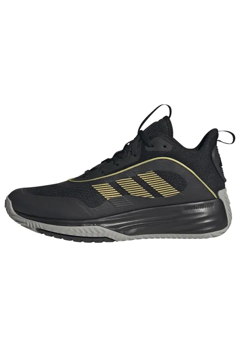 adidas Uomo Own The Game 3 Shoes, Core Black/Gold Metallic/Mgh Solid Grey, 42 2/3 EU