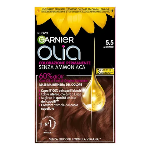 Garnier Olia Tinta Capelli, Colorazione Permanente Senza Ammoniaca, Con Oli di Fiore di