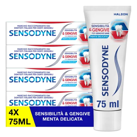Sensodyne Dentifricio Sensibilità & Gengive, Denti e Gengive sensibili