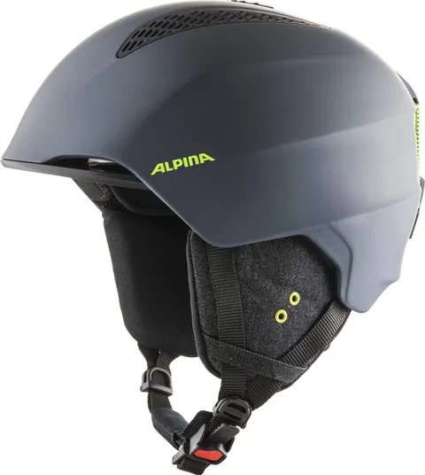 Alpina A9226 Casco da Sci, Charcoal-Neon Matt, 57-61 cm
