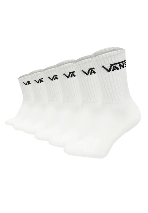 Vans Calzini Uomo Crew, Bianco, S, bianco, S