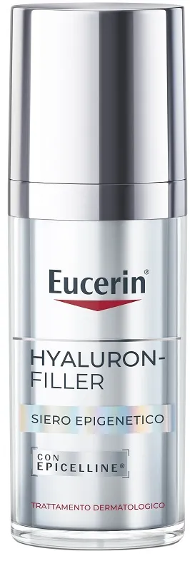 Eucerin Hyaluron-Filler Epigenetic Serum 30 ml, Siero viso antirughe che corregge
