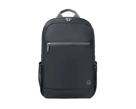 HP Zaino per Notebook fino a 15.6", Diverse Tasche Interne e Esterne, Vani e Scomparti Imbottiti, Resistente all'Acqua, Comodo e Durevole, Creato con Materiale Riciclato, Grigio/Nero
