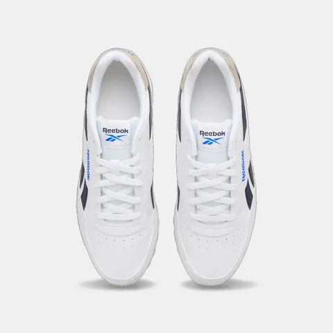 Reebok Scarpe da Ginnastica Unisex Rewind Run, Bianco/Blu Navy, 39 EU, White White Vector