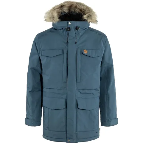 Fjallraven 86668-570 Nuuk Parka M Giacca Uomo Mountain Blue Taglia M