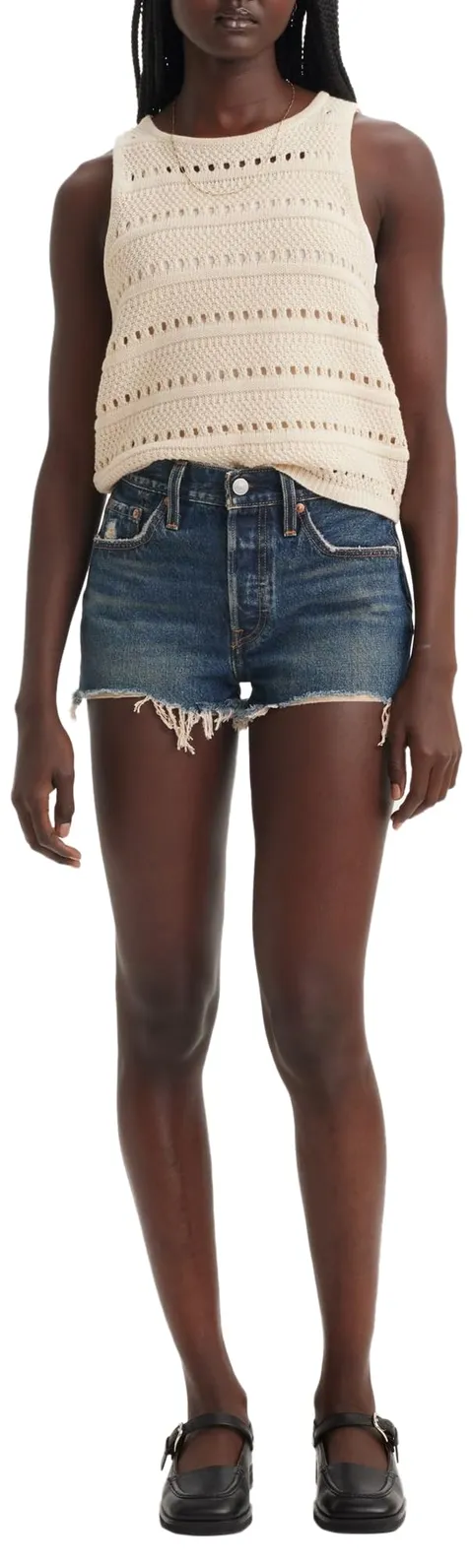 Levi's Pantaloncini da Donna 501 Original Short, Flash A Look, 27W