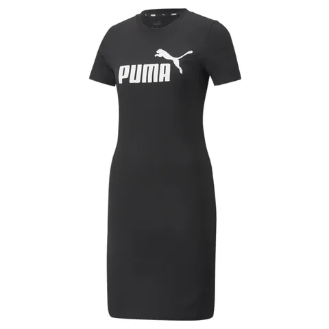 Puma Ess Slim Tee Dress - Vestito da Donna, Puma Black, XL