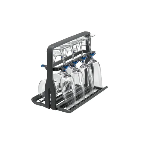 Electrolux E9DHGB01 Cestello Calici per Lavastoviglie, Pieghevole Salvaspazio, Contiene