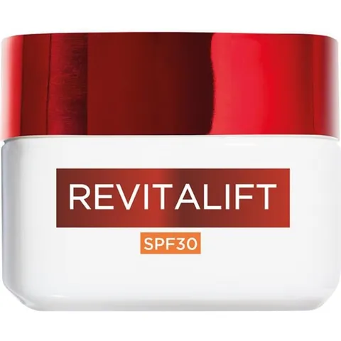 L'Oréal Paris Crema Viso Giorno Revitalift SPF30, Per Tutti i Tipi di Pelle, Azione