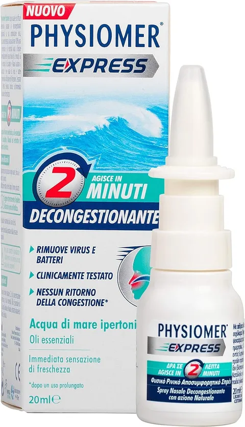 Physiomer® Plus Fresh Spray Nasale 20ml - Congestione Forte│ 6+ anni di età