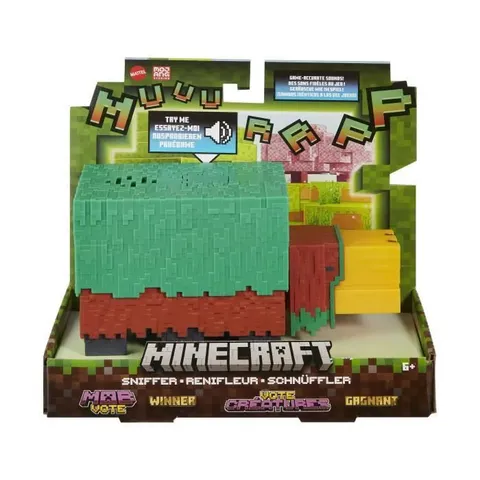 Mattel Minecraft - Sniffer, action figure del personaggio alta 8+ cm con suoni e design
