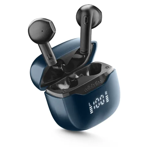 cellularline CORE PRO Auricolari Bluetooth con ENC e 4 Microfoni, Multipoint Technology