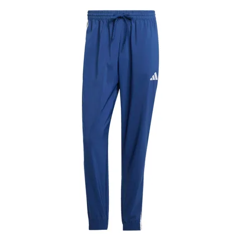 adidas Uomo Essential Three Stripes Woven Pants, Dark Blue/White, XS