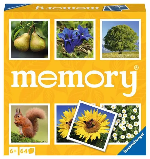 Ravensburger - Memory Nature | Giochi Da Tavolo Per Tutta La Famiglia | 2-8 Giocatori