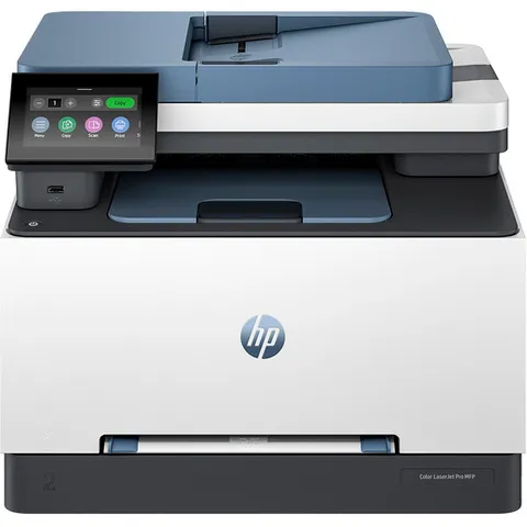 HP Color LaserJet Pro 3302fdw 499Q8F, Stampante Multifunzione A4, Stampa Fronte e Retro Automatico, 25 ppm B/N e a Colori, USB, Wi-Fi, Ethernet, Fax, Copia, Scansiona, ADF da 50 Fogli, Smart, Blu