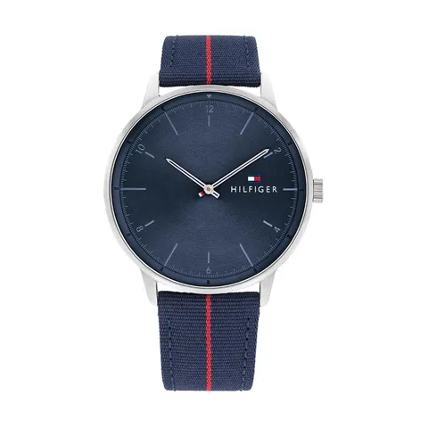 Tommy Hilfiger Orologio Analogico al Quarzo da Uomo con Cinturino in Nylon Blu Navy - 1791844