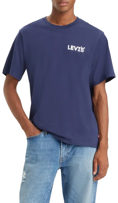 Levi's SS Relaxed Fit Tee, T-Shirt Uomo, Headline Logo Nava, XS