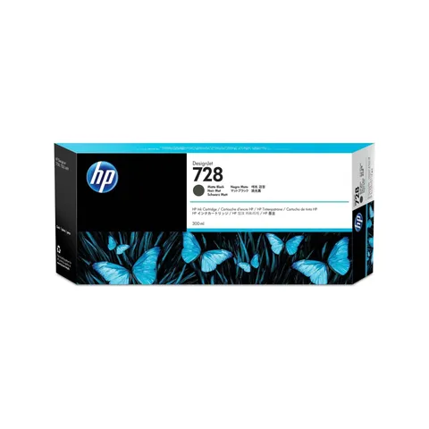 HP 728 F9J68A, Cartuccia Originale, Compatibile con Stampanti DesignJet Serie T730 e T830 e con Testina di Stampa DesignJet 729, Nero Opaco