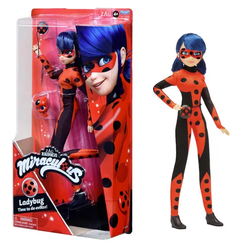 Bandai Miraculous, Bambola, Ladybug Time to de-evilize, Bambola articolata da 26 cm