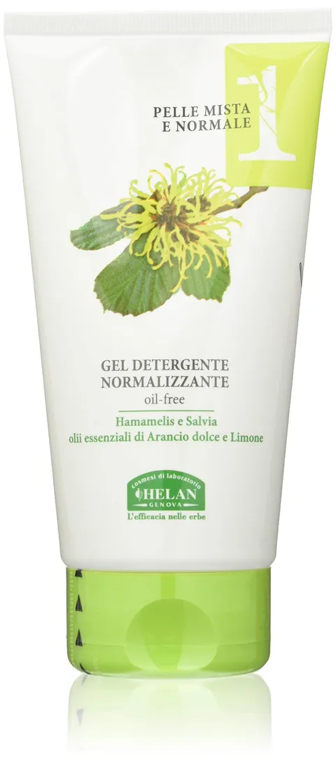 Helan, Linea Viso 1, Gel Detergente Normalizzante, Pelle mista, 150 mL