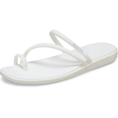 Crocs Miami Toe Loop Sandal, Sandali Donna, Chalk, 42/43 EU