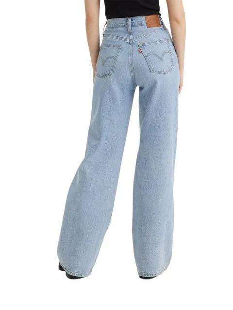 Levi's Ribcage Wide Leg, Pantaloni Donna, Far And Wide, 28W / 34L
