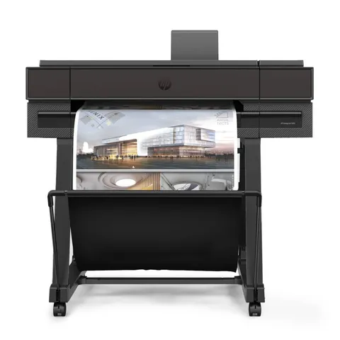 HP DesignJet T870, 61 cm (AM0X9A), Stampante grande formato, Plotter, Multi-formato A4-A1/D, Fino a 120 stampe A1/ora, Wi-Fi, Ethernet, USB, Flex Tech, garanzia 2 anni, Click, nero